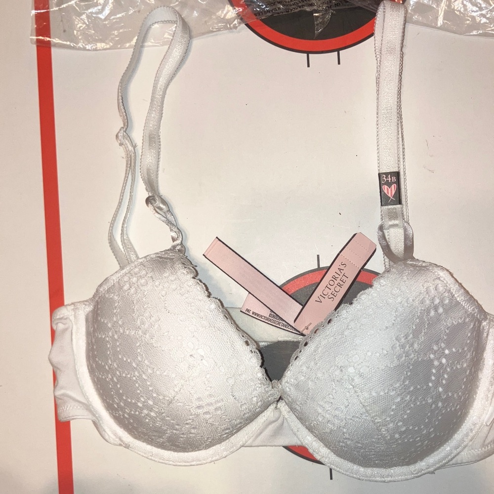 Victoria's Secret EYELET LACE DEMI  White Bra